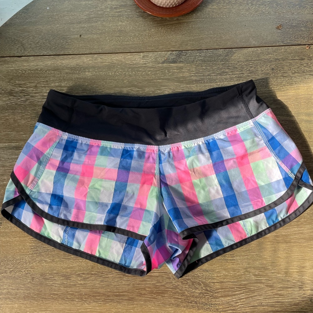 Lululemon Speed shorts with liner. 2 inch inseam
